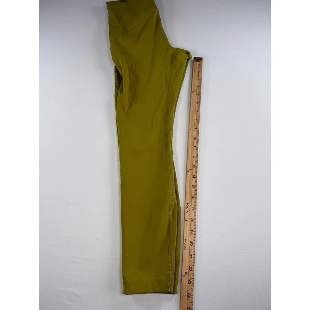Lululemon High Rise Leggings Mustard Yellow‎ Size 6 25